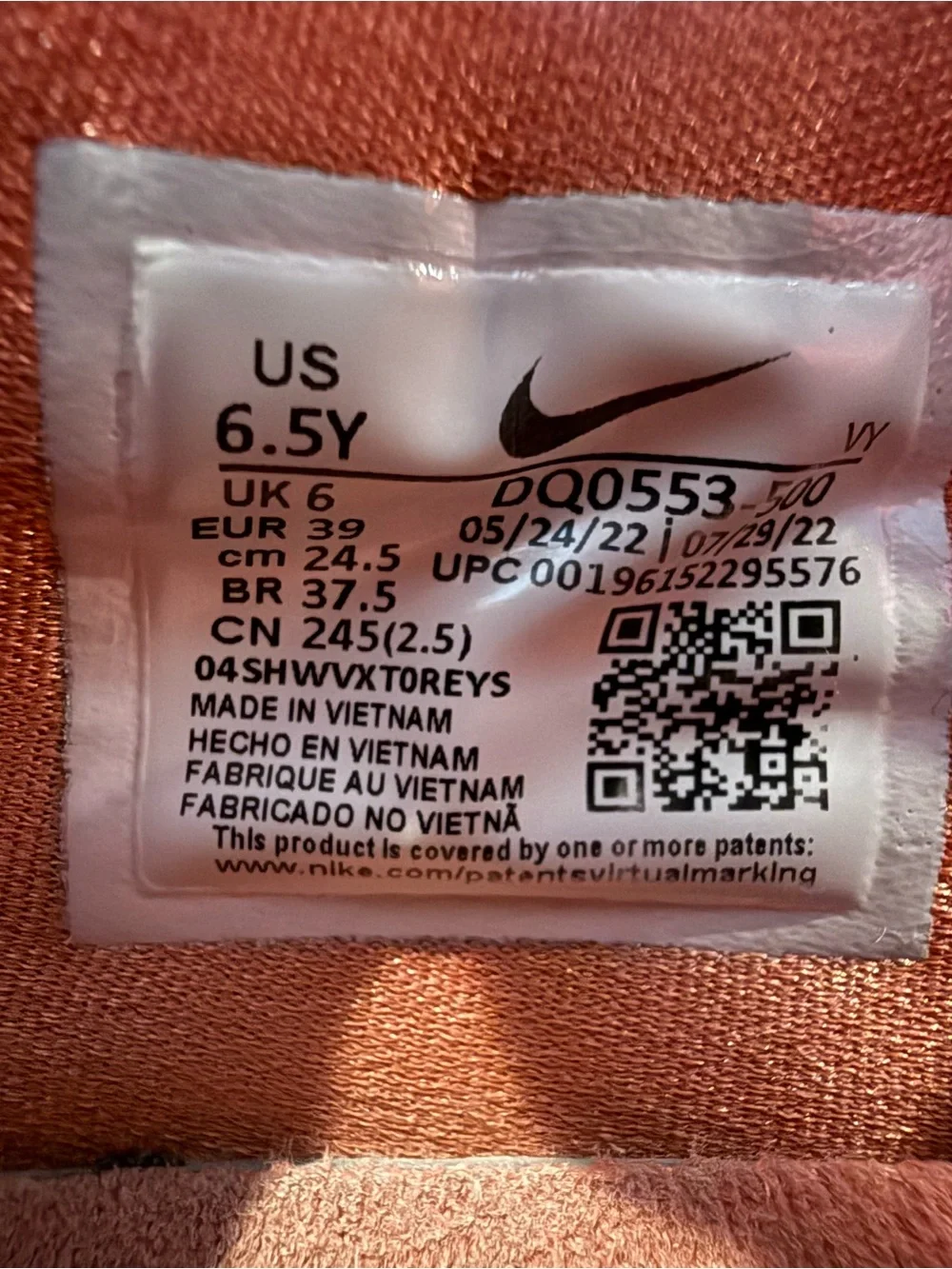 Nike Zoom Freak 4‎ Basketball Sneaker 6.5Y Pink/Purple DQ0553-500